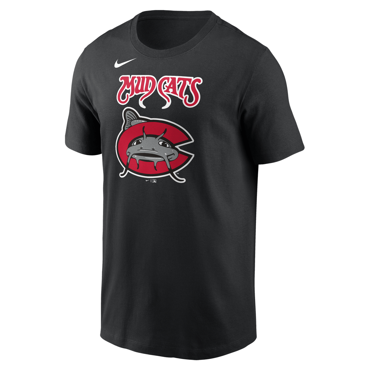 Nike Carolina Mudcats Men's Nike Short Sleeve Club Crew Tee Fan Gear MiLB Carolina Mudcats