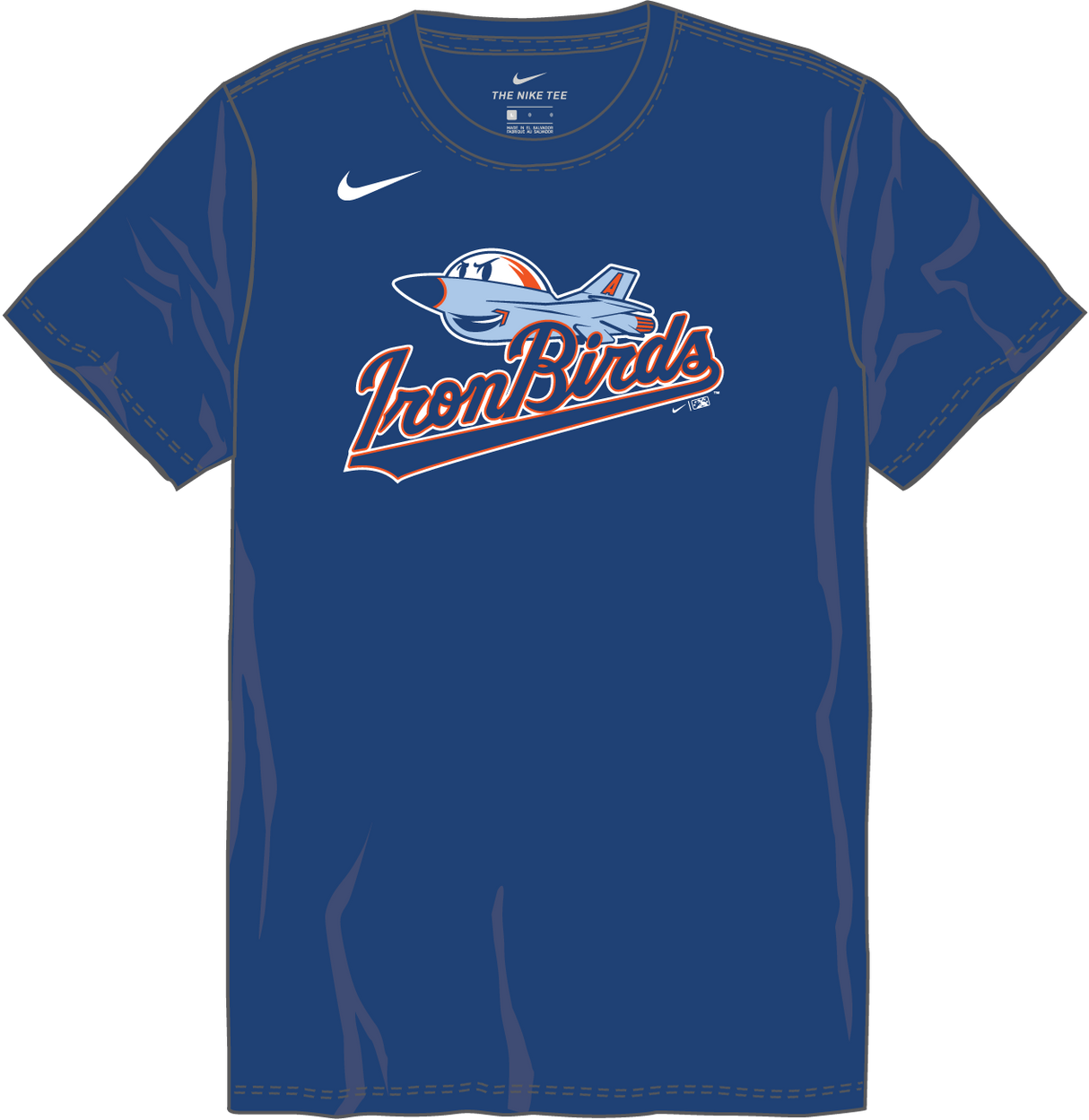 Nike Aberdeen Ironbirds Youth Institutional Short Sleeve Cotton Tee Fan Gear MiLB Aberdeen Ironbirds