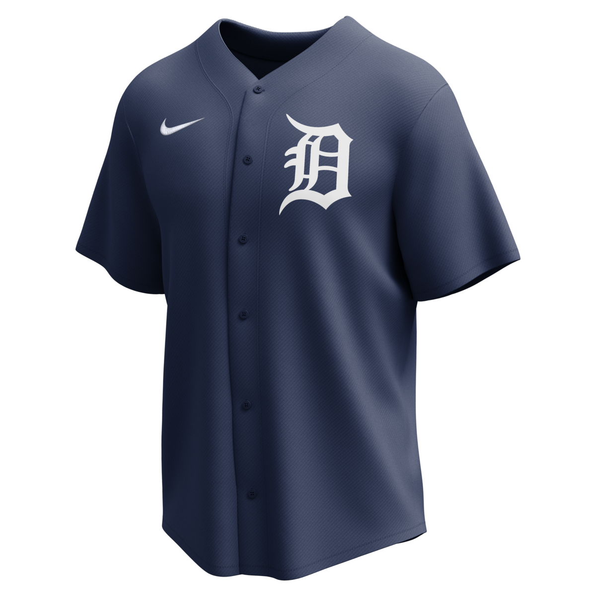 Nike Detroit Tigers Adult Institutional Full Button Jersey Fan Gear MLB Detroit Tigers