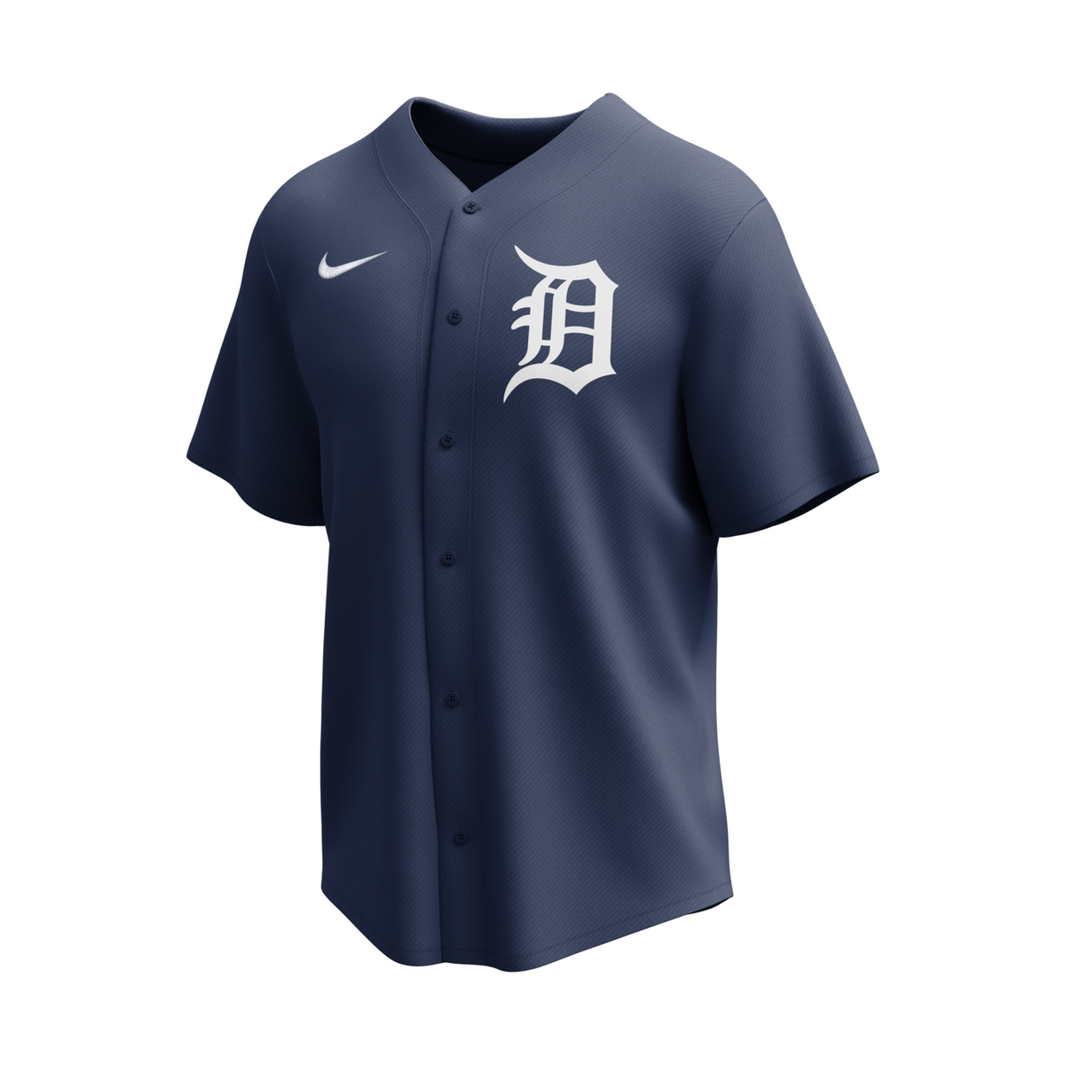 Nike Detroit Tigers Adult Institutional Full Button Jersey-1