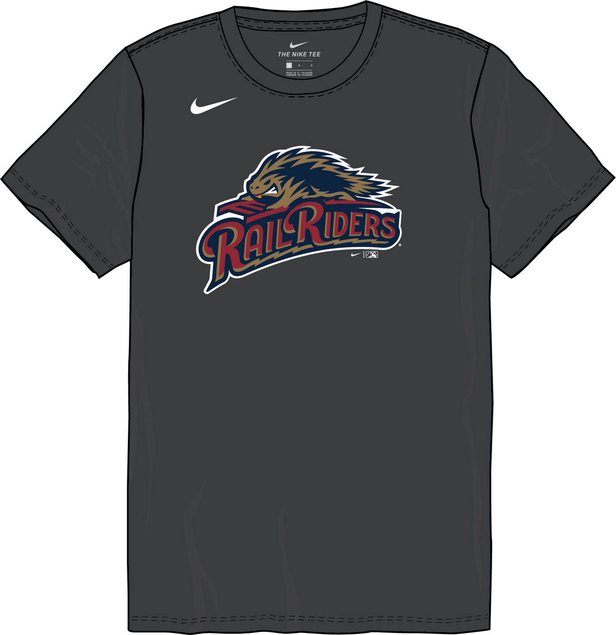 Nike Scranton Wilkes-Barre Railride Youth Institutional Short Sleeve Cotton Tee Fan Gear MiLB Scranton Wilkes-Barre Railride