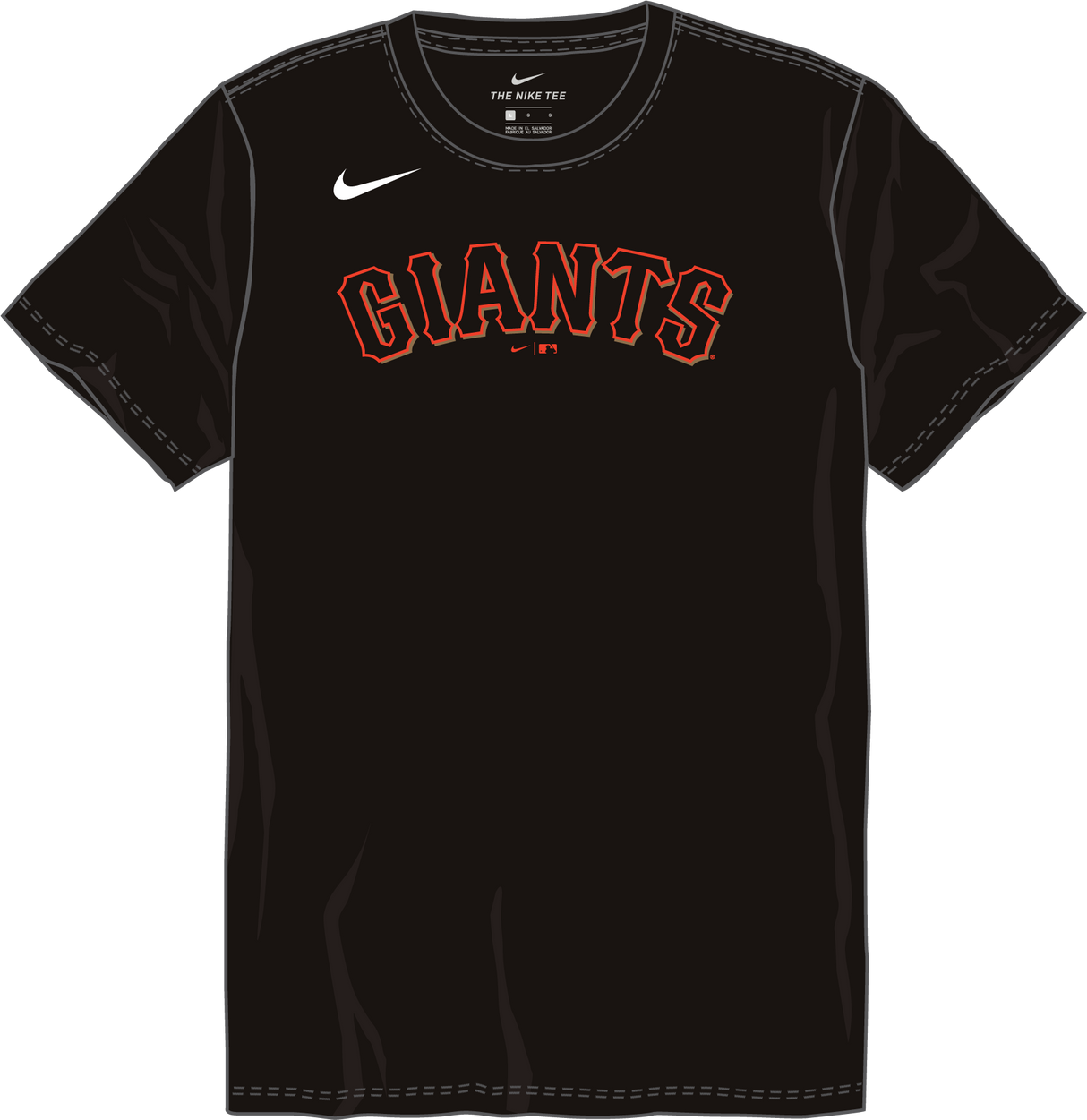 Nike San Francisco Giants Youth Institutional Short Sleeve Cotton Tee