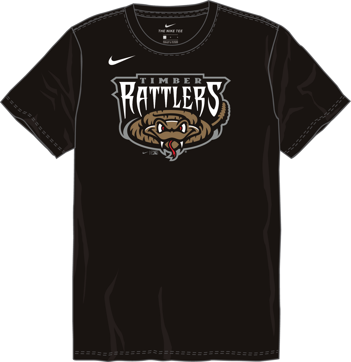 Nike Wisconsin Timber Rattlers Youth Institutional Short Sleeve Cotton Tee Fan Gear MiLB Wisconsin Timber Rattlers