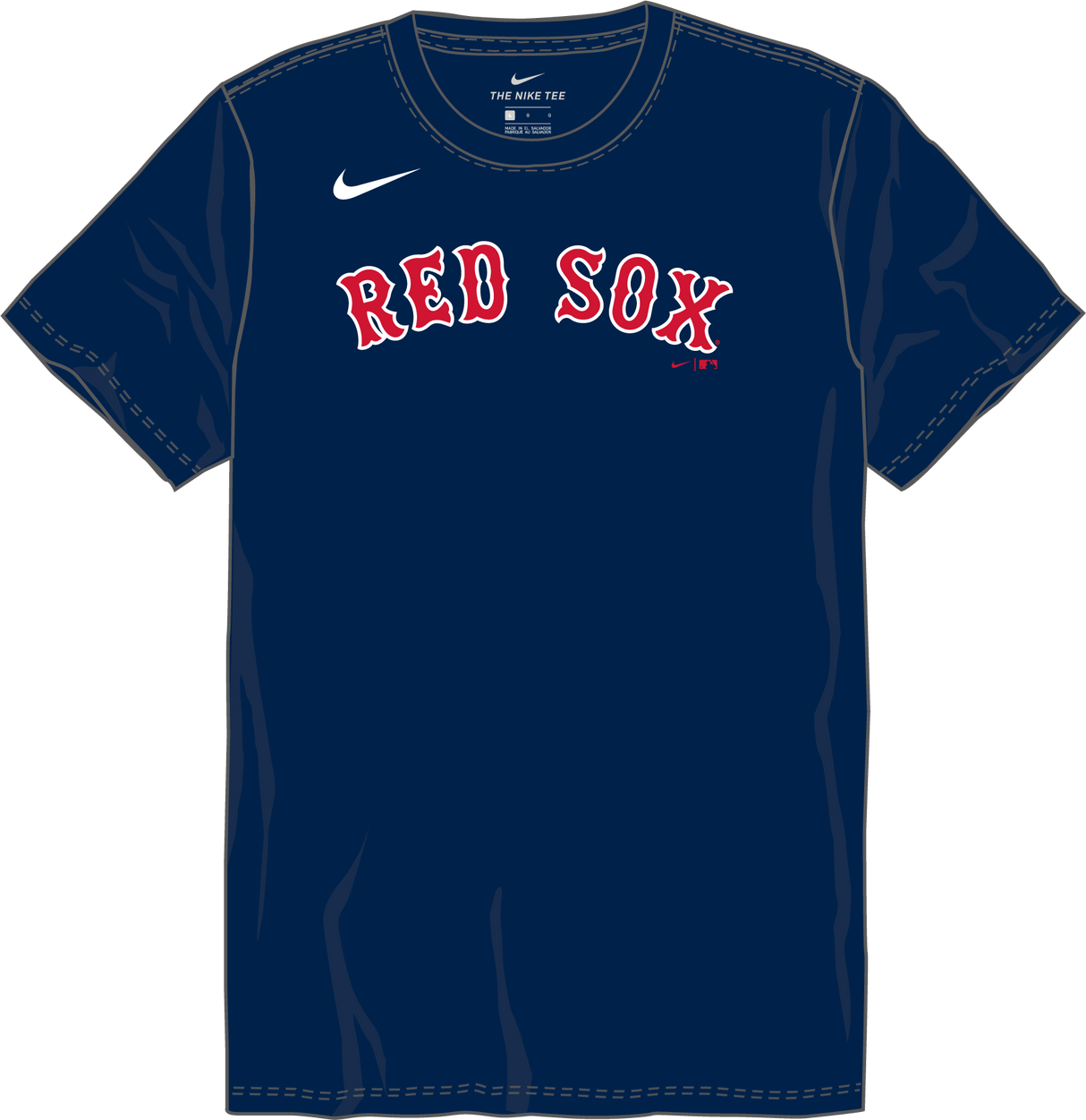Nike Boston Red Sox Youth Institutional Short Sleeve Cotton Tee Fan Gear MLB Boston Red Sox