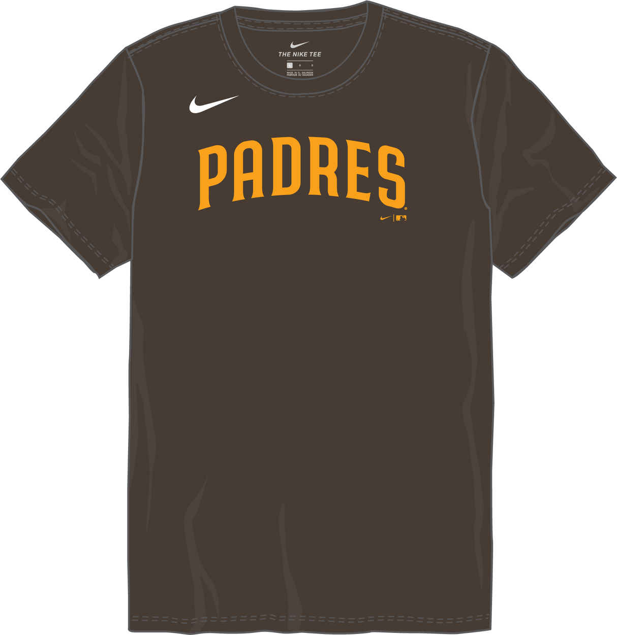 Nike San Diego Padres Youth Institutional Short Sleeve Cotton Tee