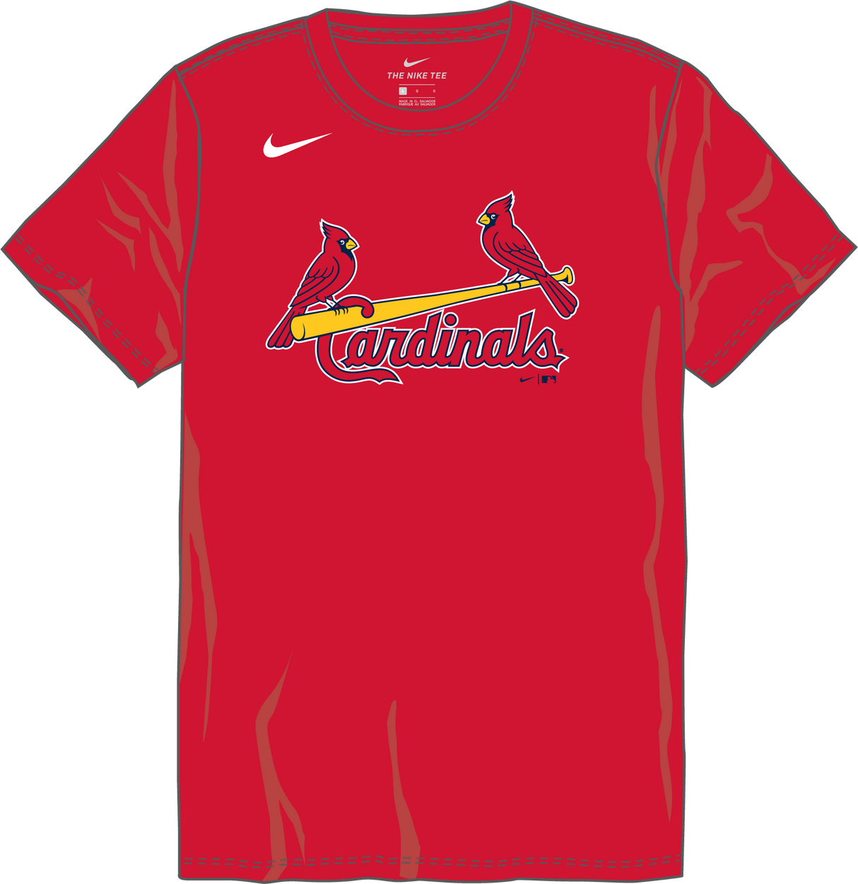 Nike St. Louis Cardinals Youth Institutional Short Sleeve Cotton Tee Fan Gear MLB St. Louis Cardinals
