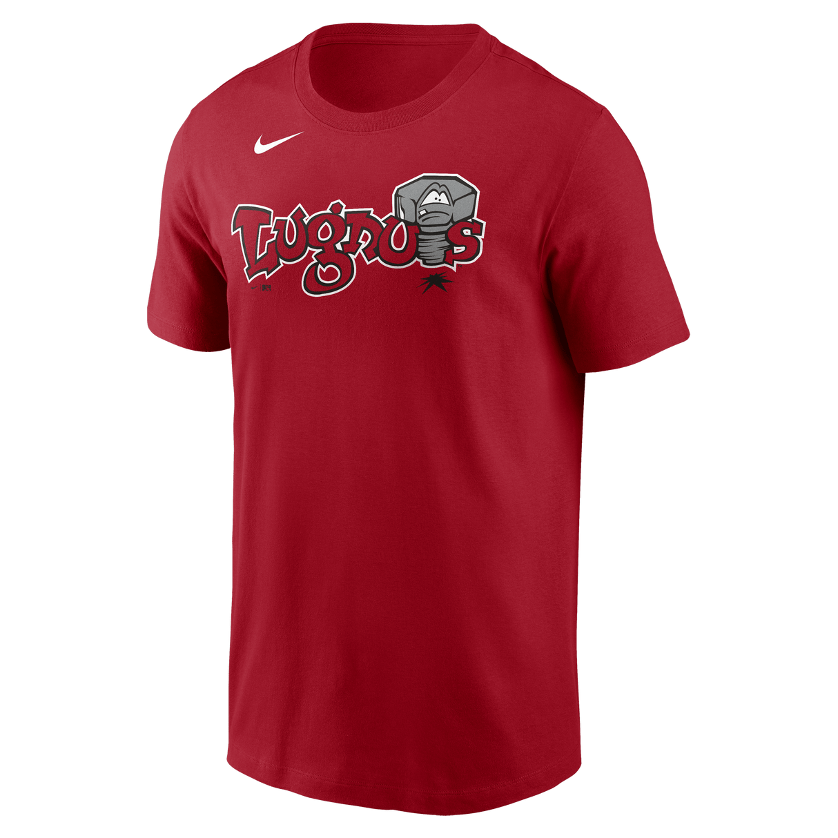 Nike Lansing Lugnuts Men's Nike Short Sleeve Club Crew Tee Fan Gear MiLB Lansing Lugnuts