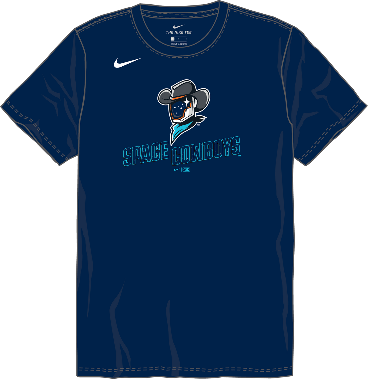 Nike Sugar Land Space Cowboys Youth Institiutional Short Sleeve Cotton Tee Fan Gear MiLB Sugar Land Space Cowboys