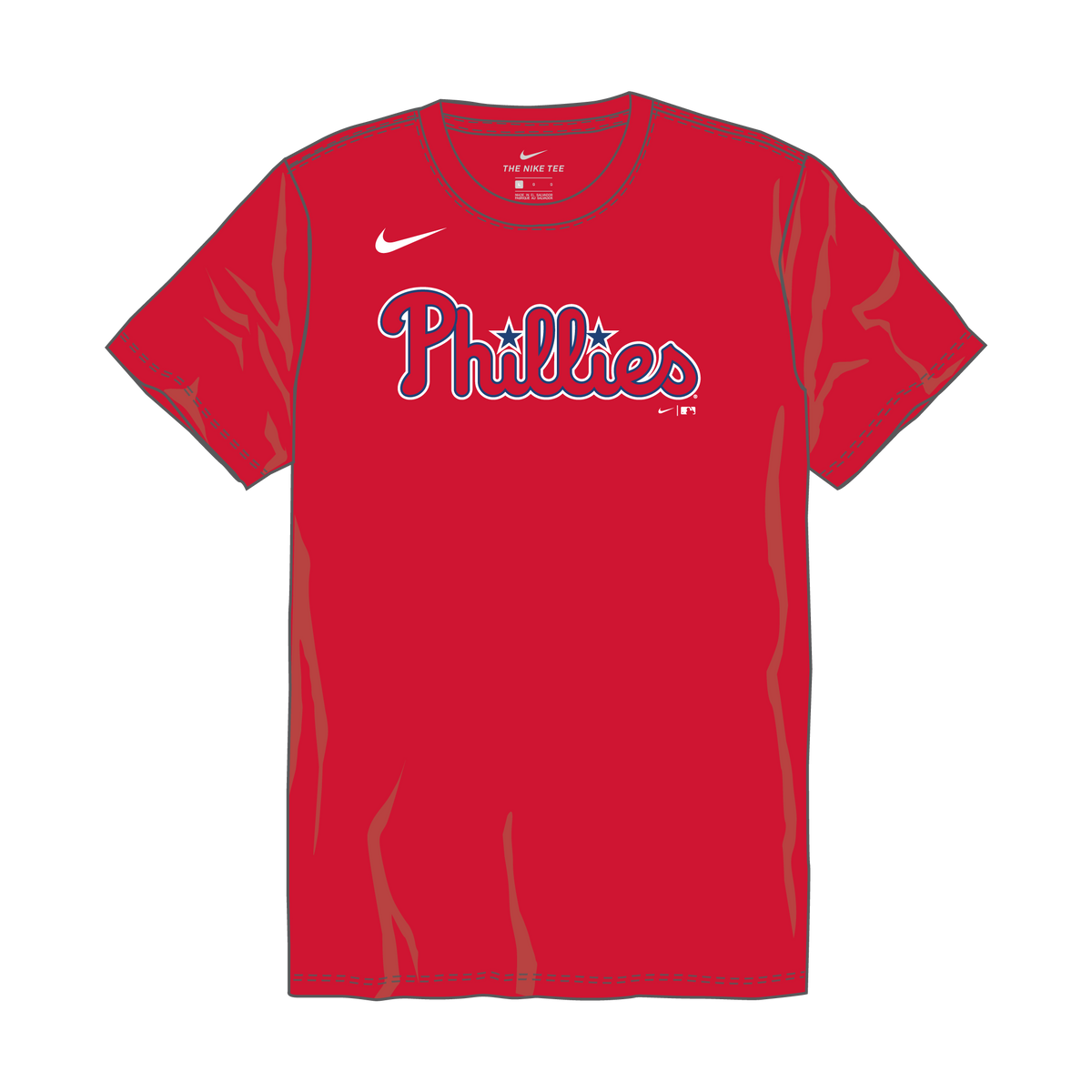 Nike Philadelphia Phillies Youth Institutional Short Sleeve Cotton Tee
