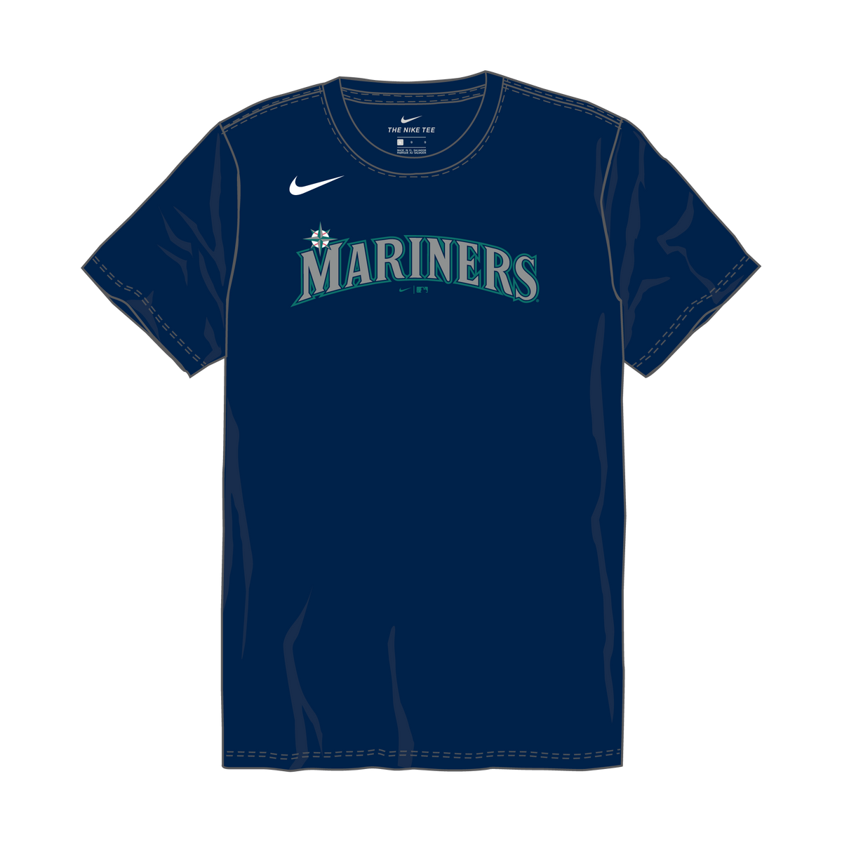 Nike Seattle Mariners Youth Institutional Short Sleeve Cotton Tee