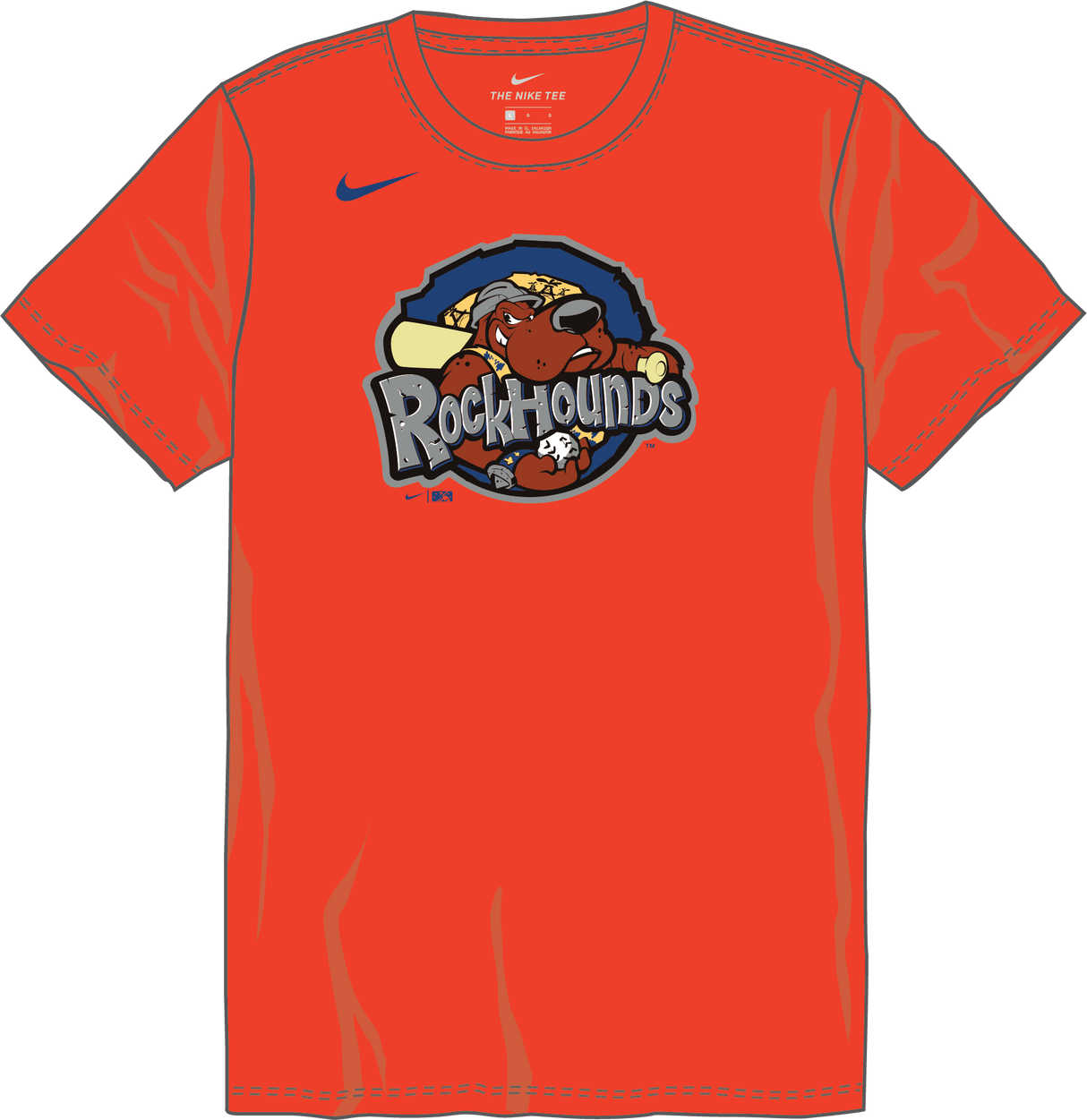 Nike Midland Rockhounds Youth Institutional Short Sleeve Cotton Tee Fan Gear MiLB Midland Rockhounds