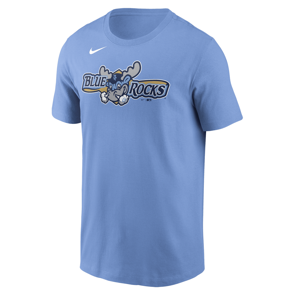 Nike Wilmington Blue Rocks Men's Nike Short Sleeve Club Crew Tee Fan Gear MiLB Wilmington Blue Rocks