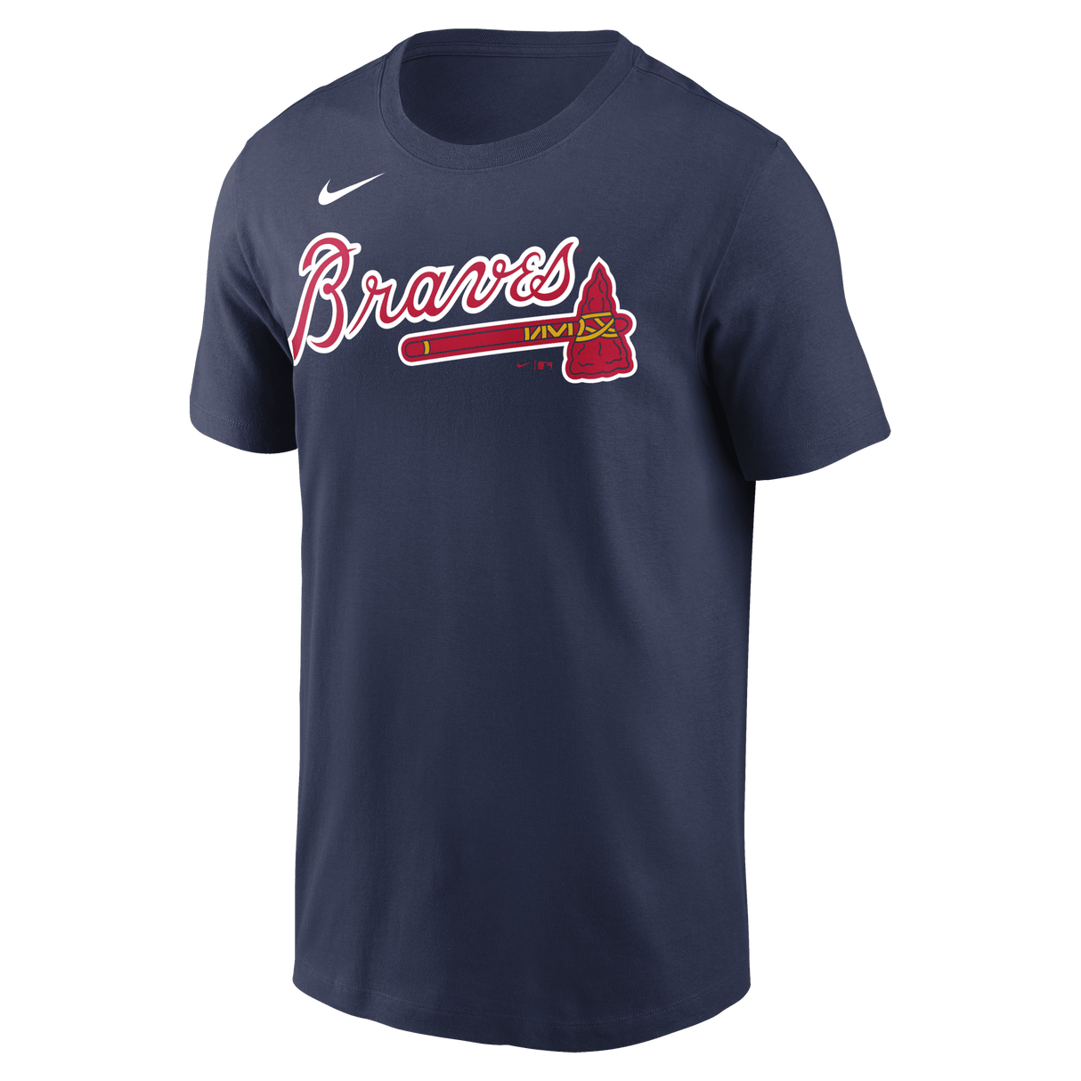 Nike Atlanta Braves Adult Institiutional Short Sleeve Cotton Tee Fan Gear MLB Atlanta Braves
