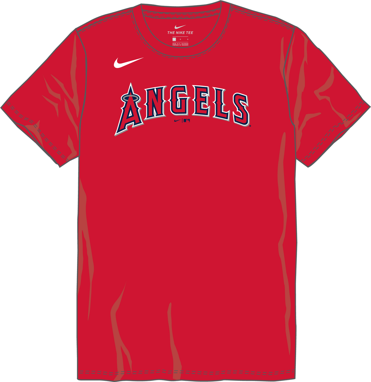 Nike Los Angeles Angels Youth Institutional Short Sleeve Cotton Tee