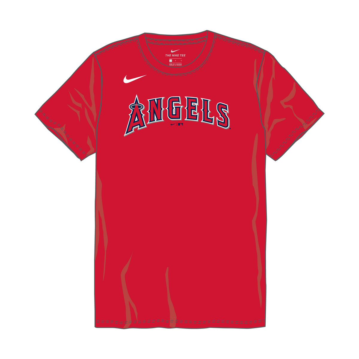 Nike Los Angeles Angels Youth Institutional Short Sleeve Cotton Tee