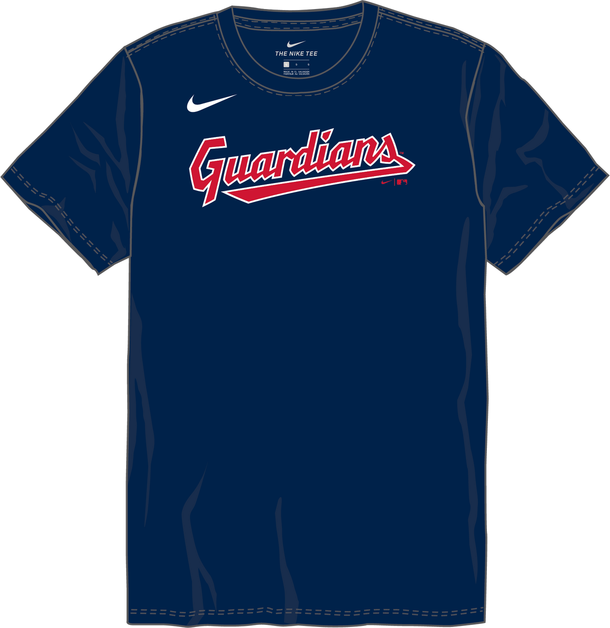 Nike Cleveland Guardians Youth Institutional Short Sleeve Cotton Tee Fan Gear MLB Cleveland Guardians