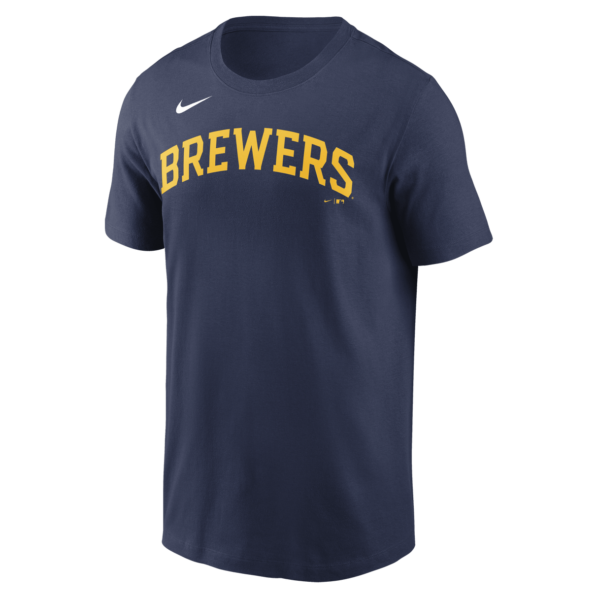 Nike Milwaukee Brewers Adult Institiutional Short Sleeve Cotton Tee Fan Gear MLB Milwaukee Brewers
