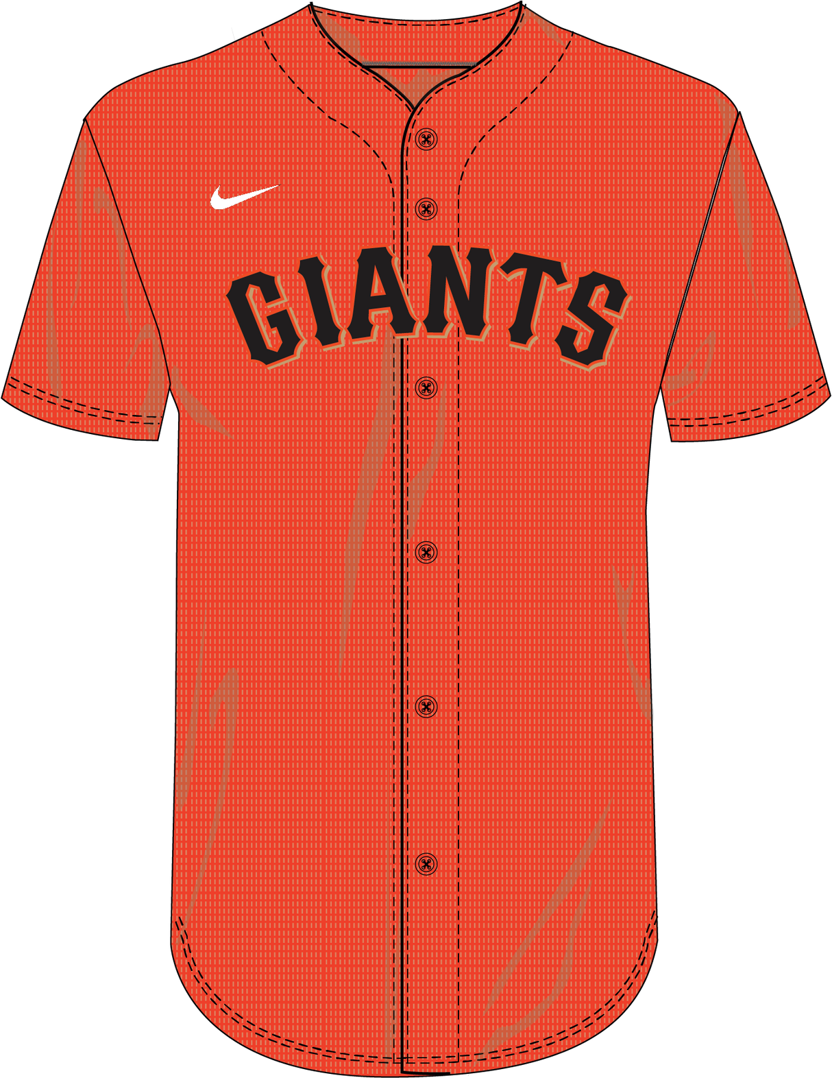 Nike San Francisco Giants Youth Institutional Full Button Jersey Fan Gear MLB San Francisco Giants
