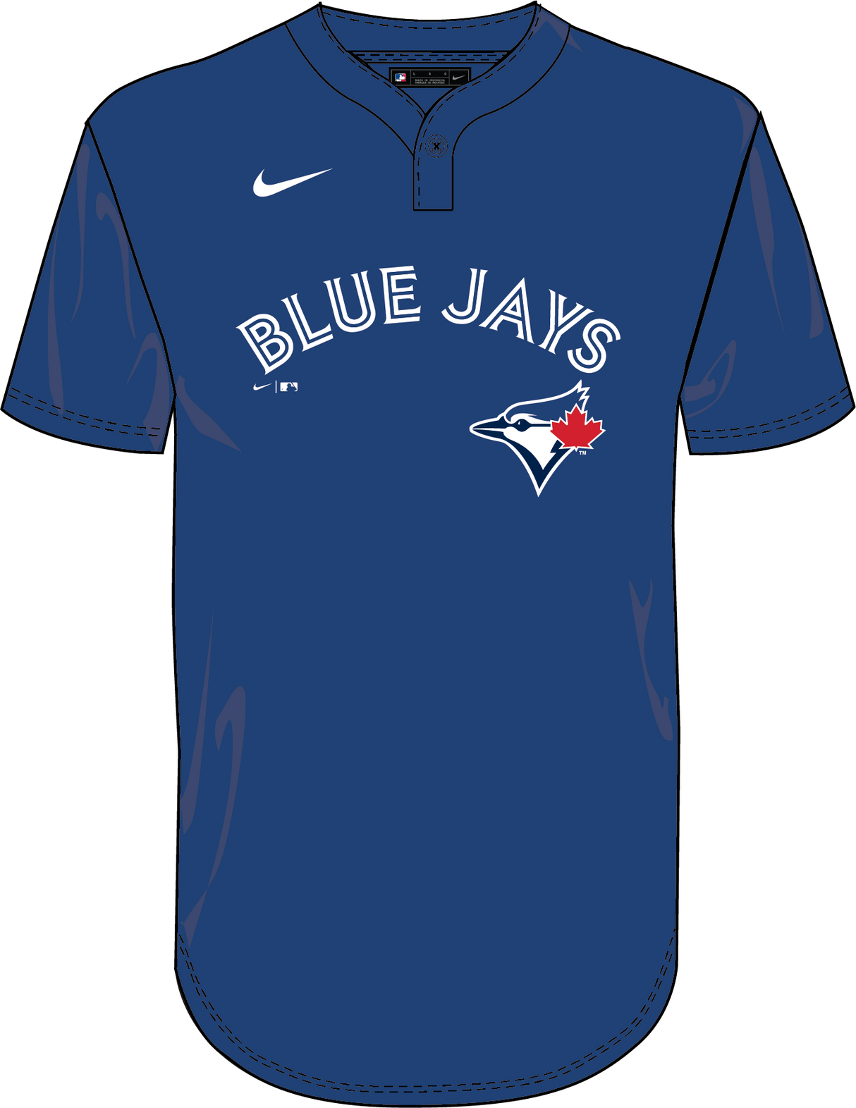 Nike Toronto Blue Jays Youth Institutional 1 Button Pullover Fan Gear MLB Toronto Blue Jays