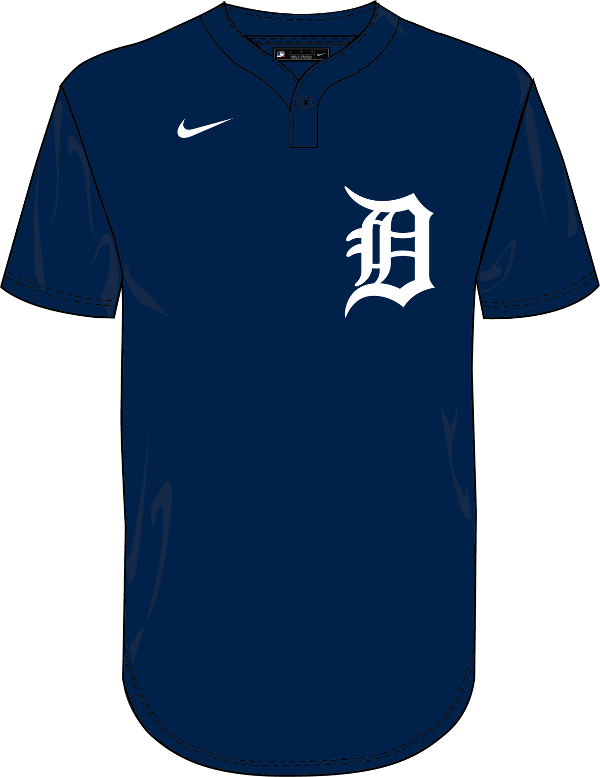 Nike Detroit Tigers Youth Institutional 1 Button Pullover Fan Gear MLB Detroit Tigers