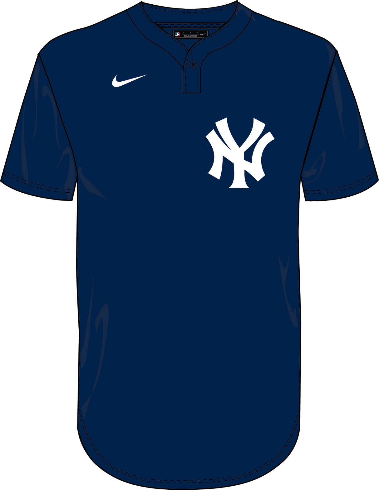 Nike New York Yankees Youth Institutional 1 Button Pullover Fan Gear MLB New York Yankees