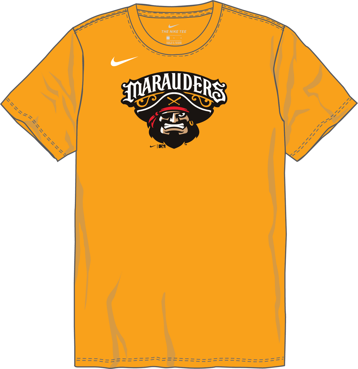 Nike Bradenton Marauders Youth Institutional Short Sleeve Cotton Tee Fan Gear MiLB Bradenton Marauders
