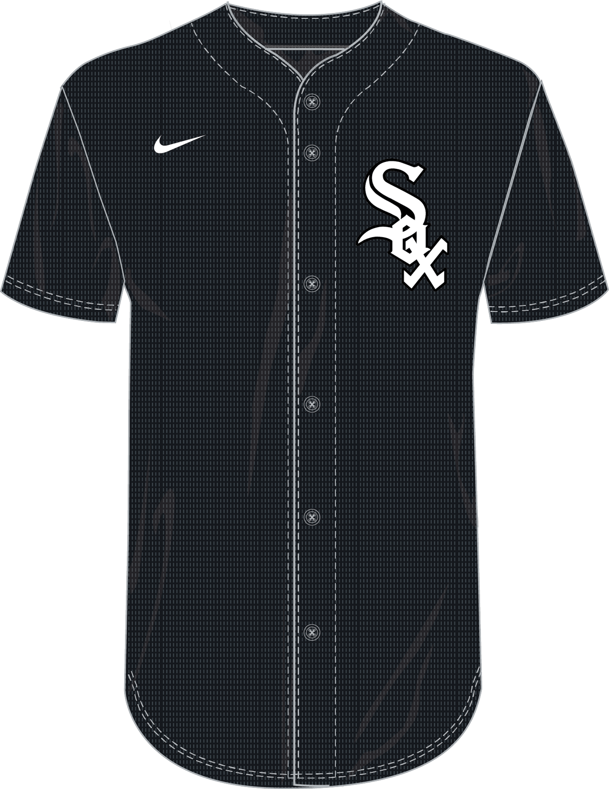 Nike Chicago White Sox Youth Institutional Full Button Jersey Fan Gear MLB Chicago White Sox