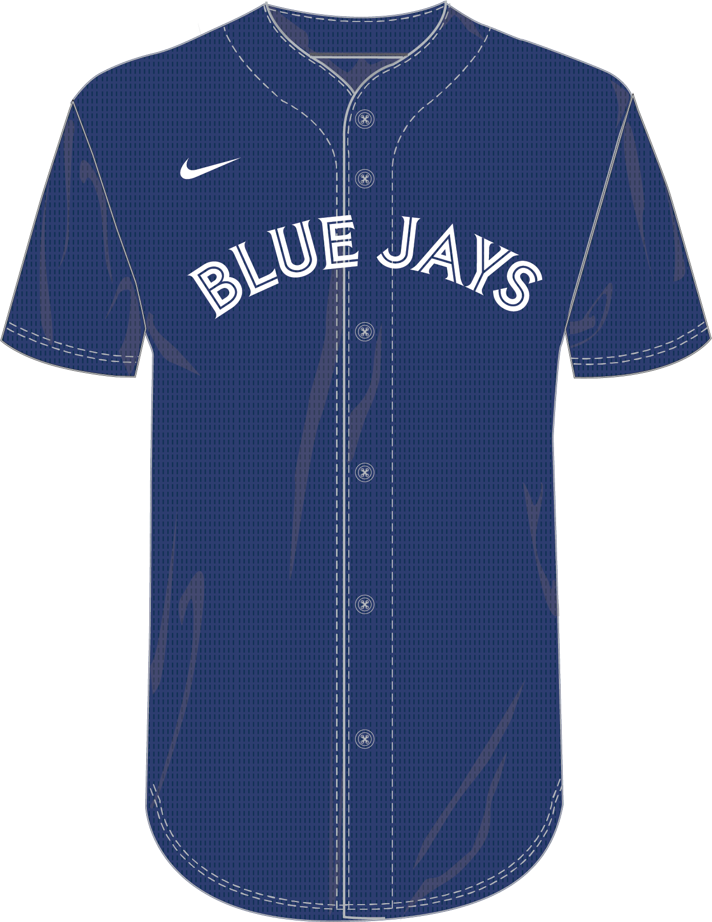 Nike Toronto Blue Jays Youth Institutional Full Button Jersey Fan Gear MLB Toronto Blue Jays