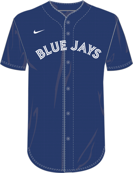 Nike Toronto Blue Jays Youth Institutional Full Button Jersey Fan Gear MLB Toronto Blue Jays