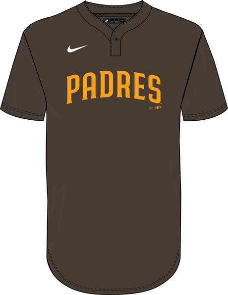 Nike San Diego Padres Youth Institutional 1 Button Pullover Fan Gear MLB San Diego Padres