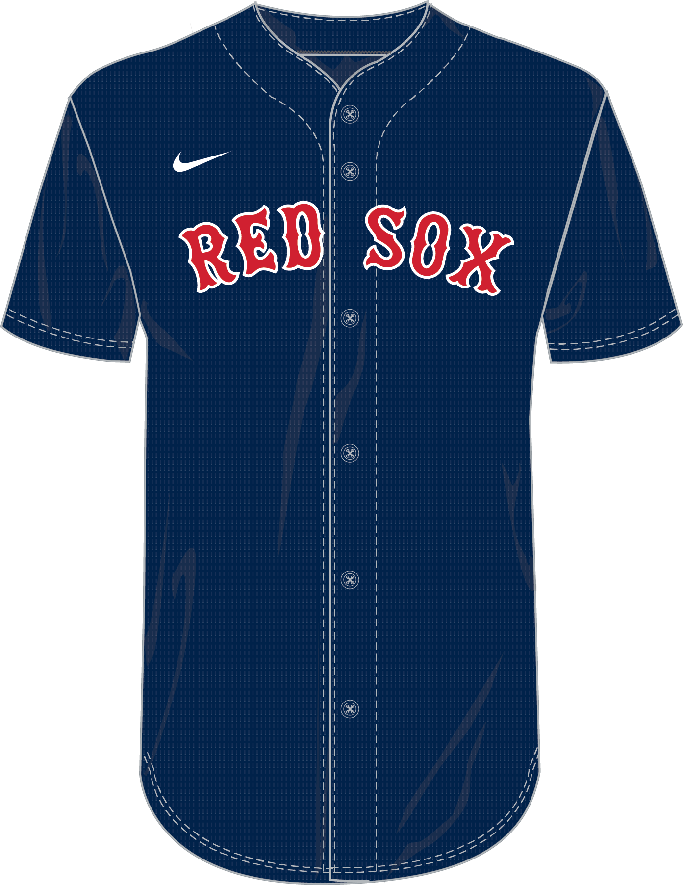 Nike Boston Red Sox Youth Institutional Full Button Jersey Fan Gear MLB Boston Red Sox
