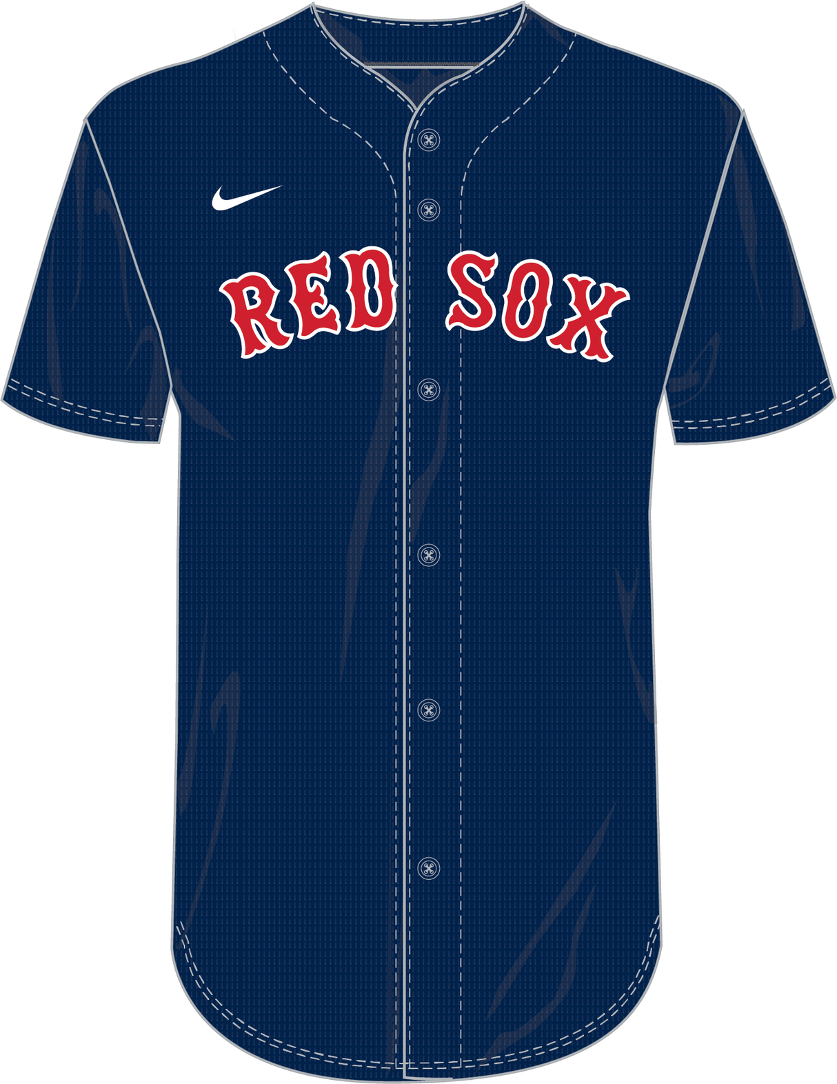 Nike Boston Red Sox Youth Institutional Full Button Jersey