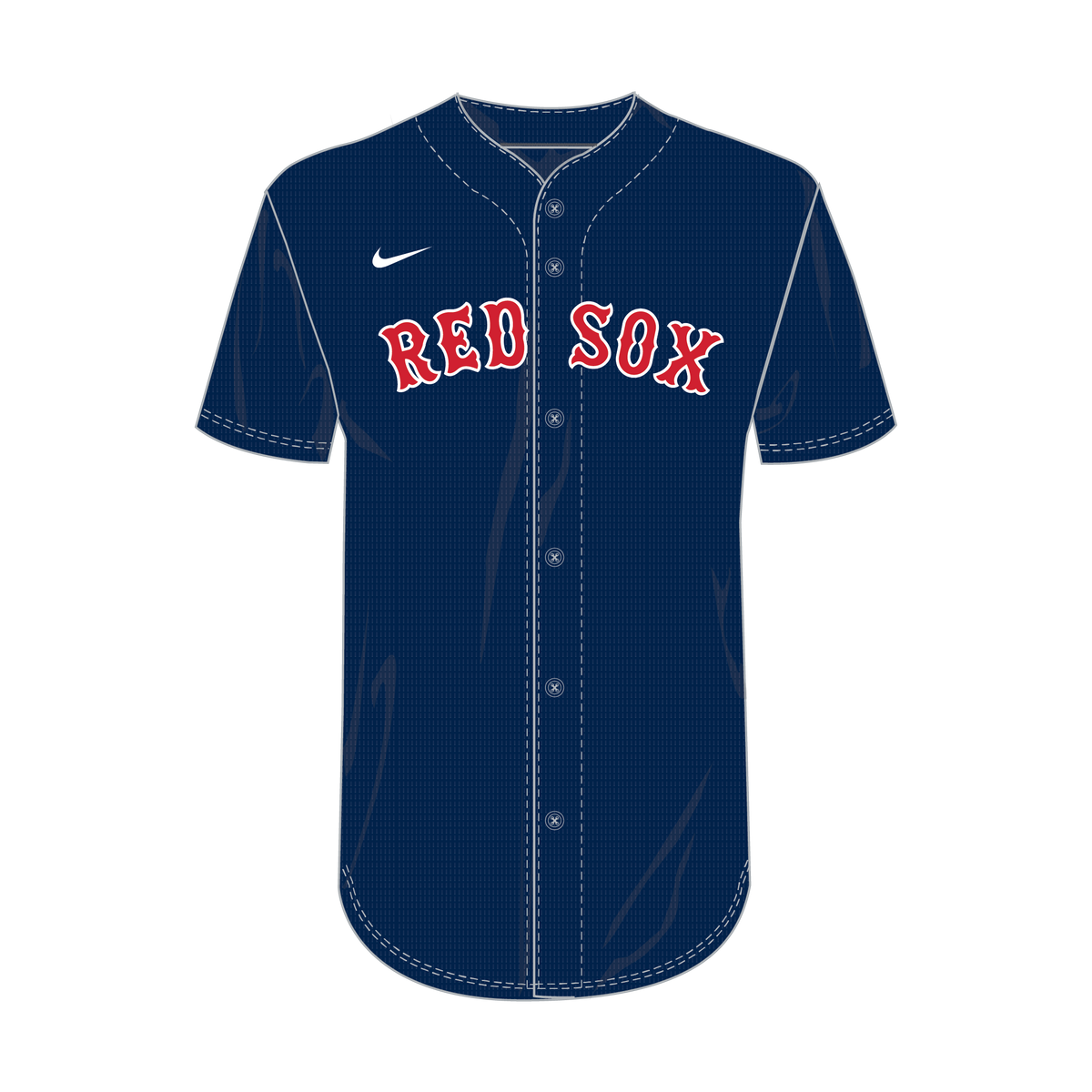 Nike Boston Red Sox Youth Institutional Full Button Jersey