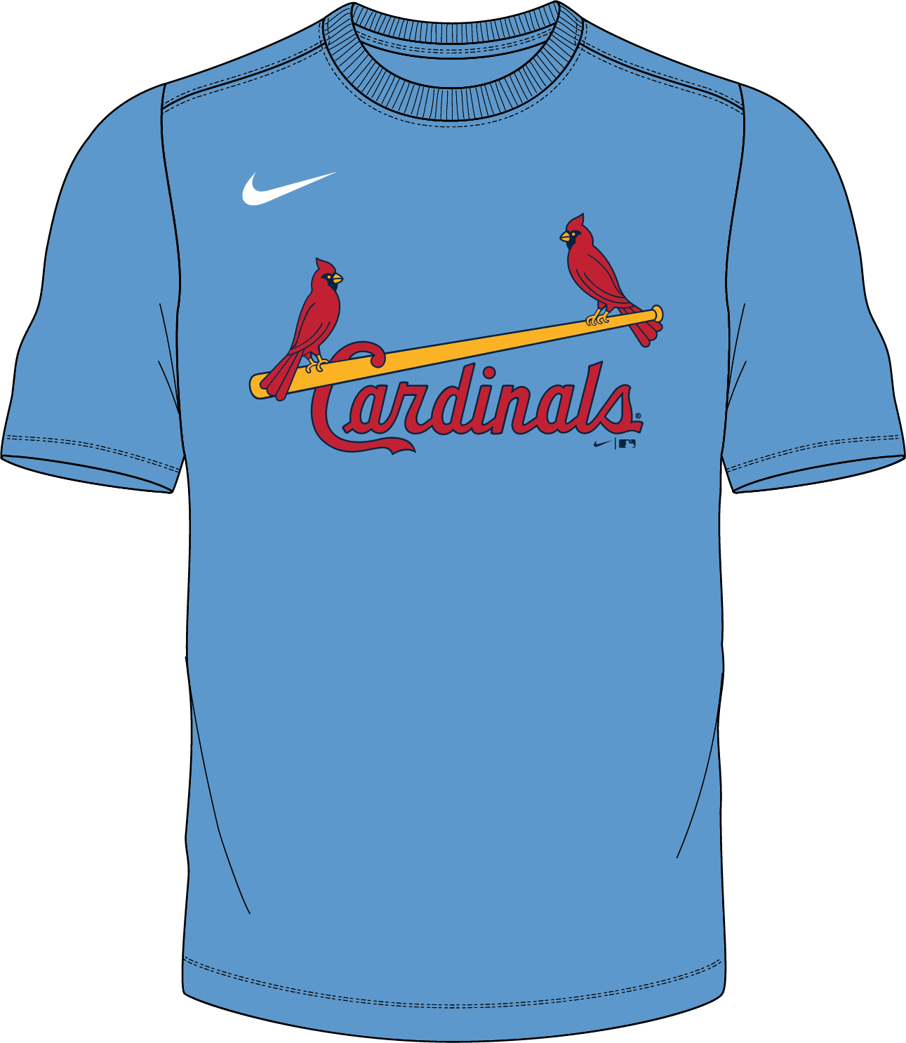 Nike St.louis Cardinals 1967-97 Youth Institutional Short Sleeve Cooperstown Crew Neck Fan Gear MiLB St.Louis Cardinals 1967-97