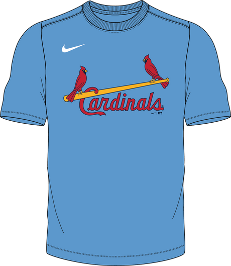 Nike St.louis Cardinals 1967-97 Youth Institutional Short Sleeve Cooperstown Crew Neck Fan Gear MiLB St.Louis Cardinals 1967-97