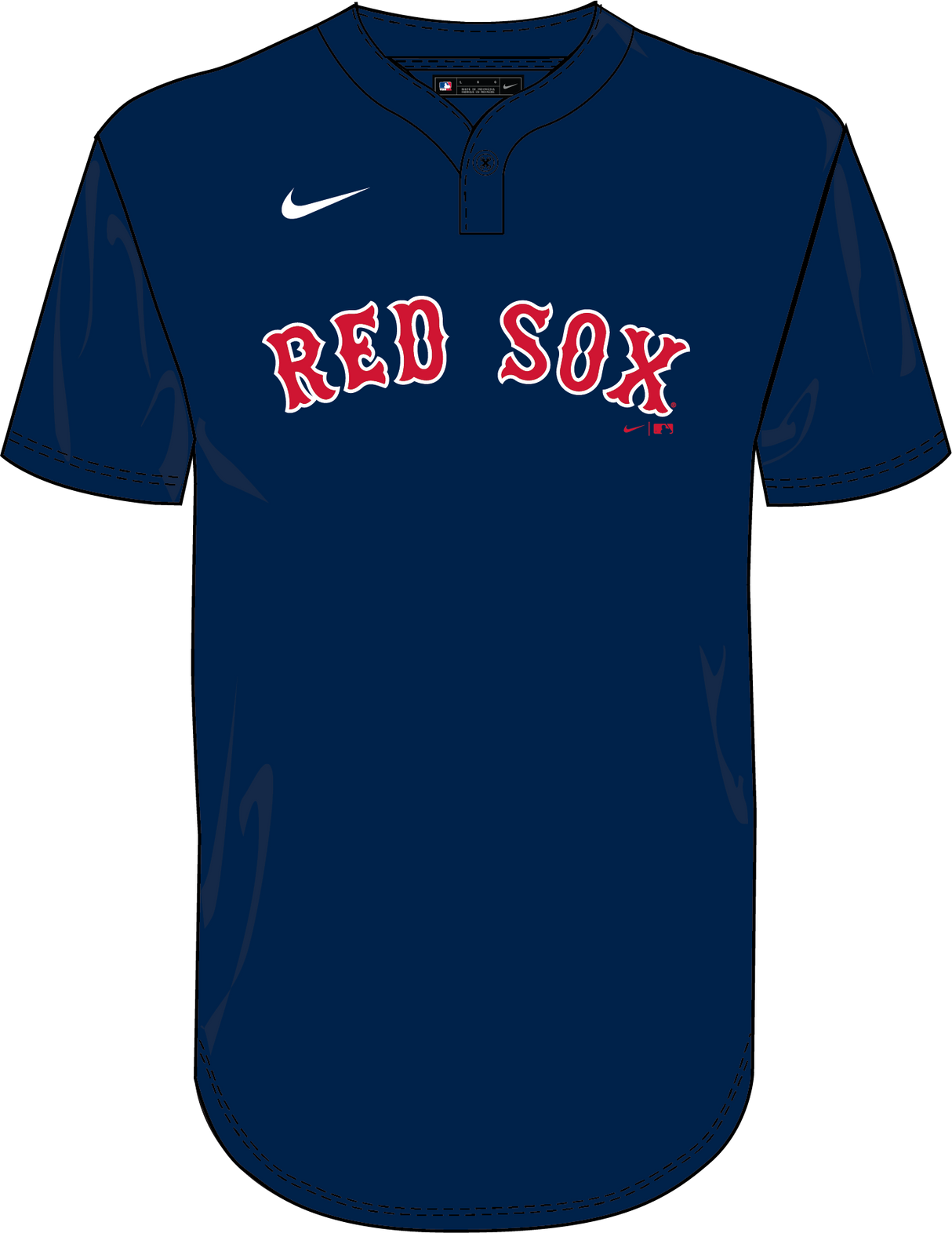 Nike Boston Red Sox Youth Institutional 1 Button Pullover Fan Gear MLB Boston Red Sox