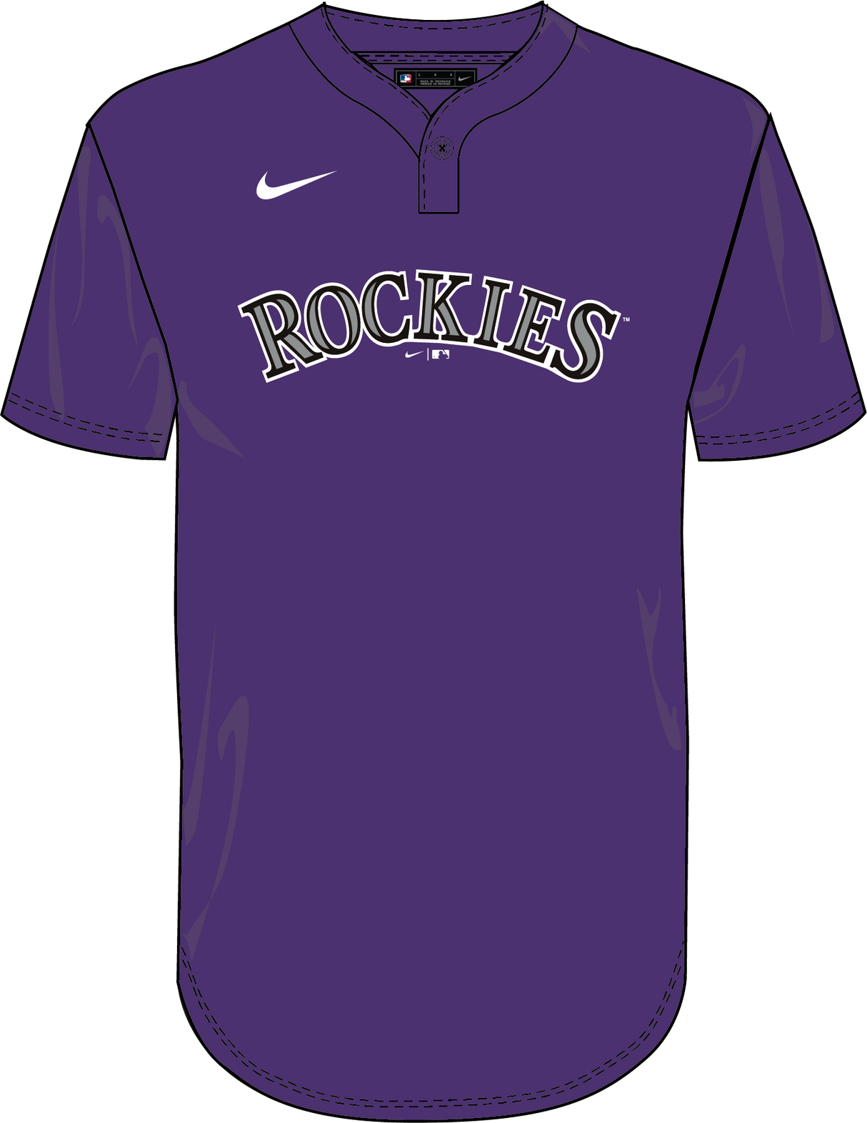 Nike Colorado Rockies Youth Institutional 1 Button Pullover