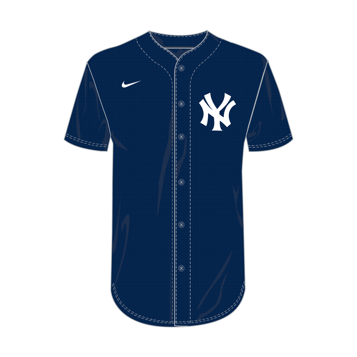 Nike New York Yankees Youth Institutional Full Button Jersey