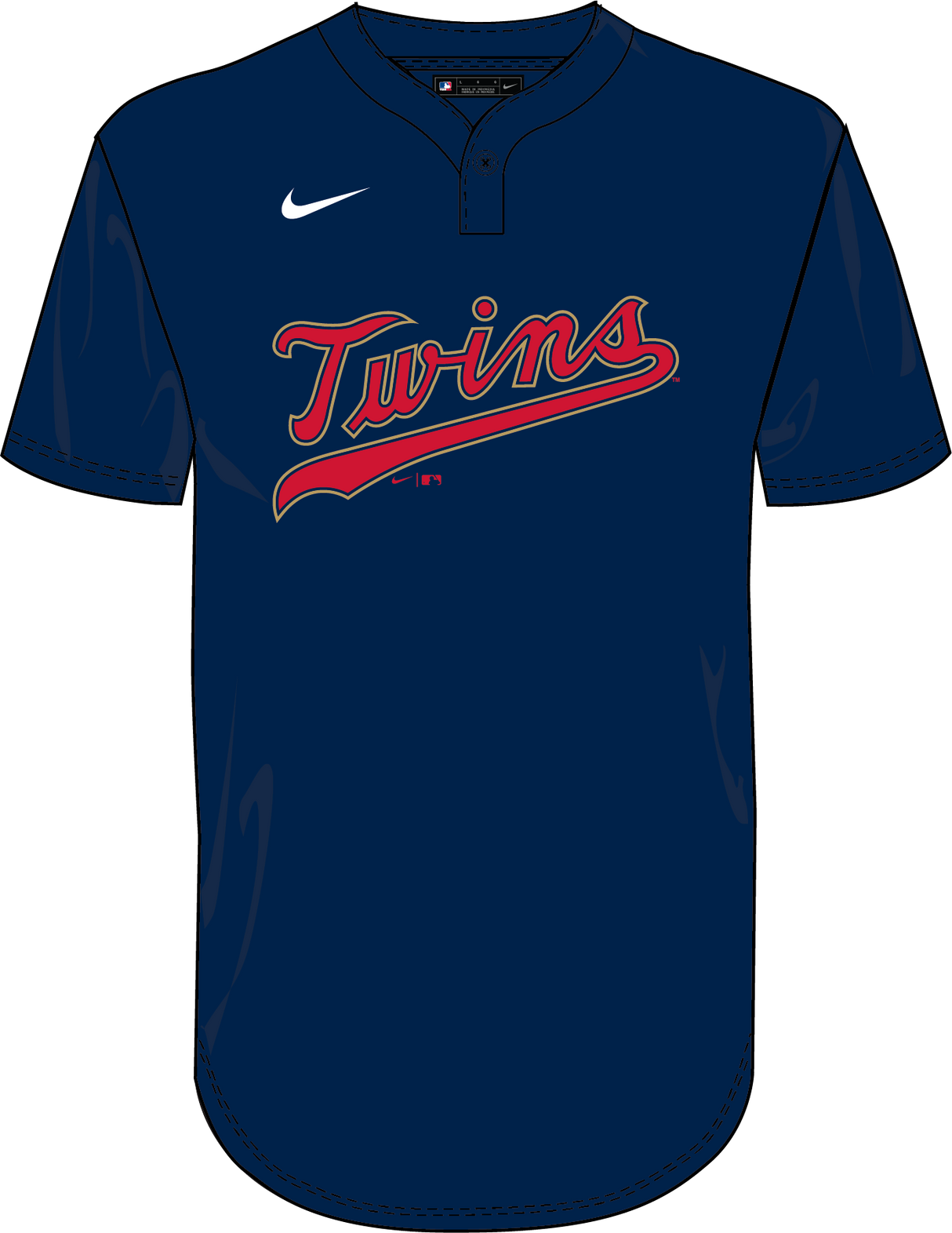 Nike Minnesota Twins Youth 1 Button Jersey