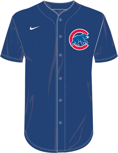 Nike Chicago Cubs Youth Institutional Full Button Jersey Fan Gear MLB Chicago Cubs