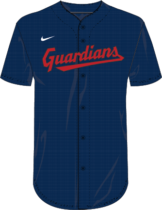 Nike Cleveland Guardians Youth Institutional Full Button Jersey Fan Gear MLB Cleveland Guardians