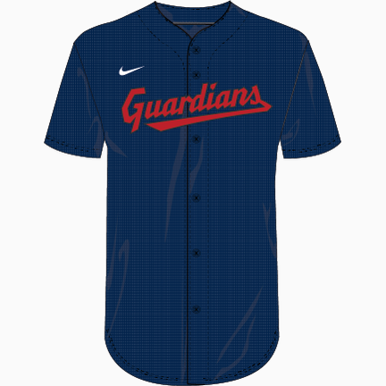 Nike Cleveland Guardians Youth Institutional Full Button Jersey