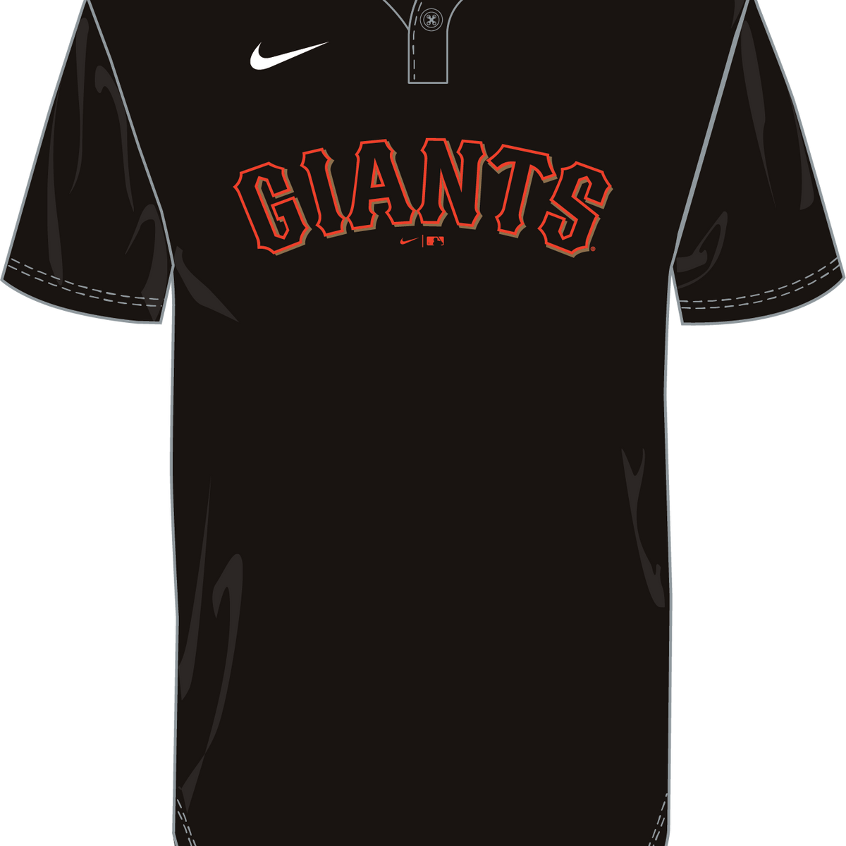 Nike San Francisco Giants Youth Institutional 1 Button Pullover