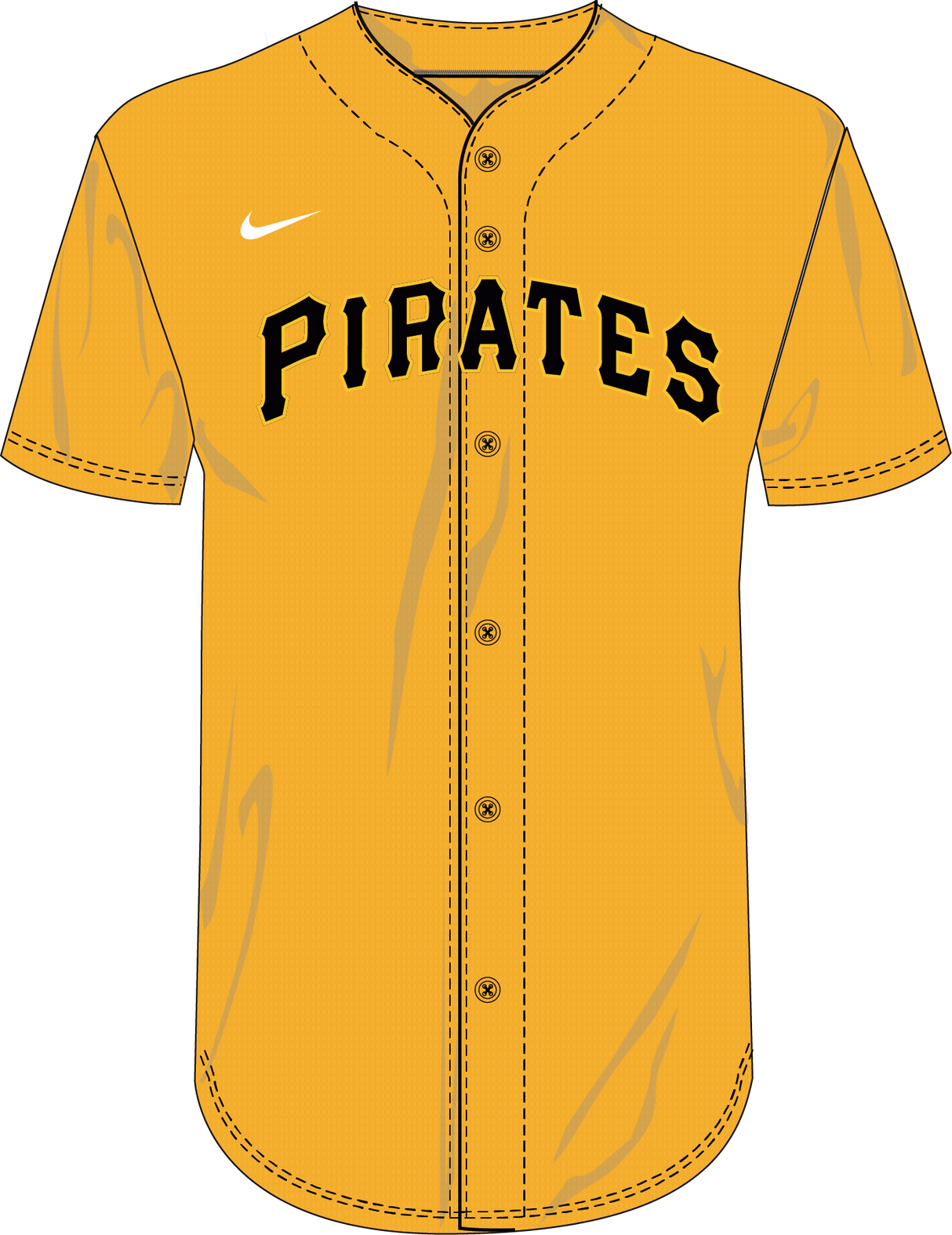 Nike Pittsburgh Pirates Youth Institutional Full Button Jersey