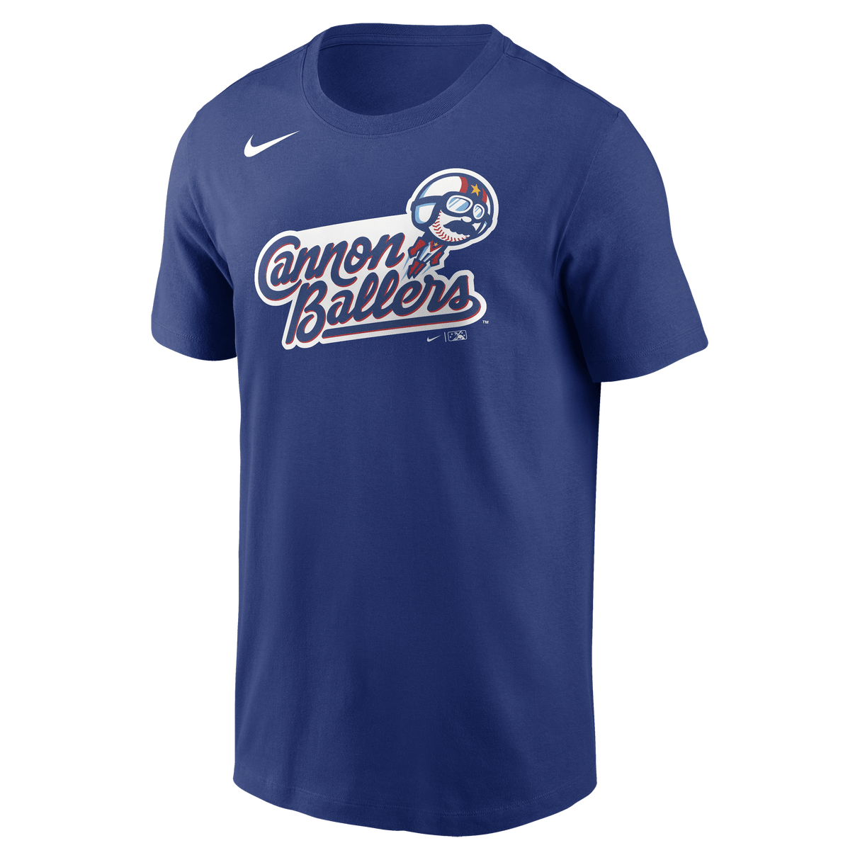 Nike Kannapolis Cannon Ballers Adult Institiutional Short Sleeve Cotton Tee Fan Gear MiLB Kannapolis Cannon Ballers