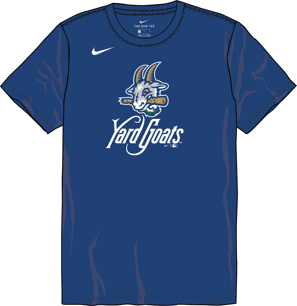 Nike Hartford Yard Goats Youth Institutional Short Sleeve Cotton Tee Fan Gear MiLB Hartford Yard Goats