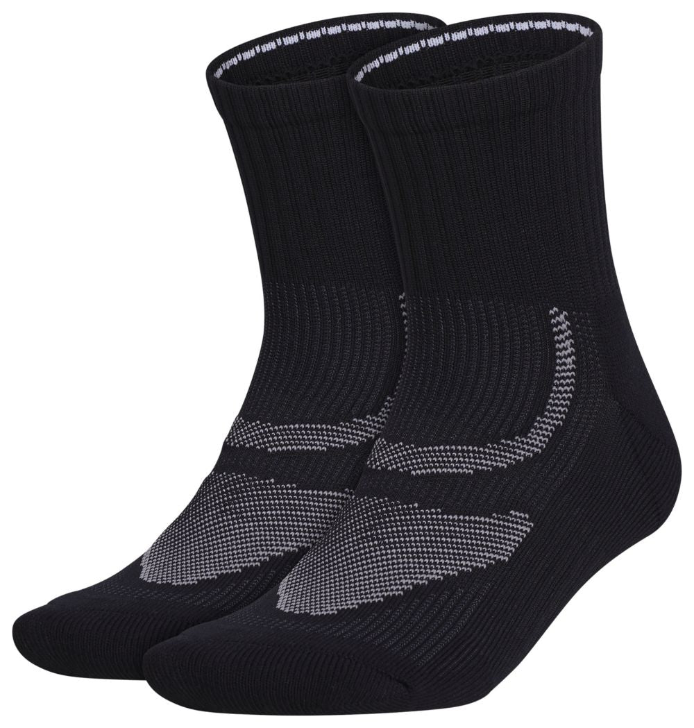 adidas Unisex Superlite Performance 2-Pack High Quarter Socks Unisex Accessories Socks