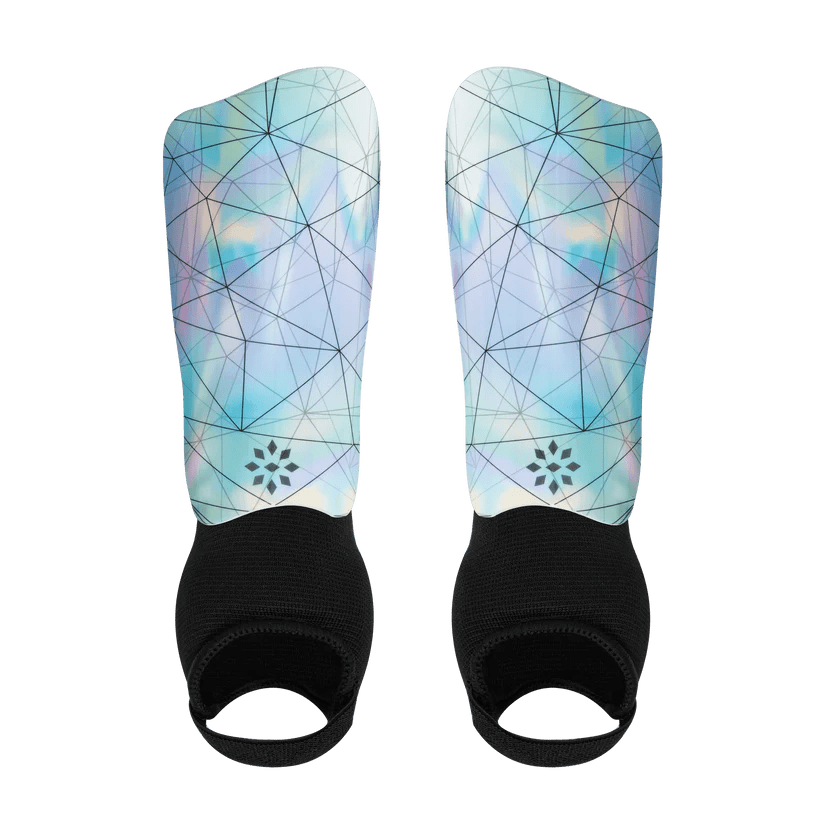 Girls' Cut Soccer Shin Guards - Holographic Soccer Shin Guards All