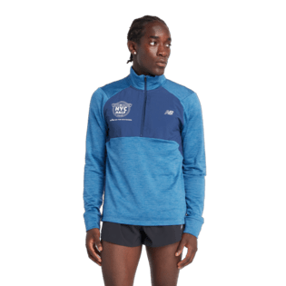 New Balance Men's United Airlines Half Heat Grid 1/2 Zip Mens Apparel Sweatshirts & Fleece