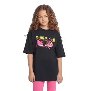New Balance Youth Girls' CDL Floral Shoe Graphic T-Shirt Youth Apparel Shirts & Tops